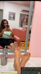 Keerthi Shanthanu Feet