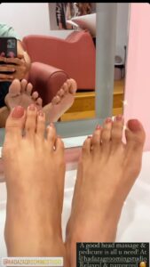 Keerthi Shanthanu Feet